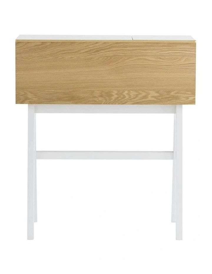 VALEN Study Desk 96cm - White & Oak image 7