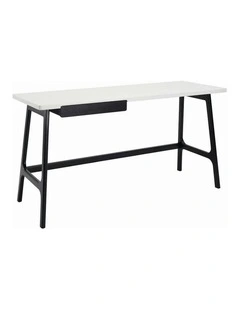 MOREY Study Desk - White & Black