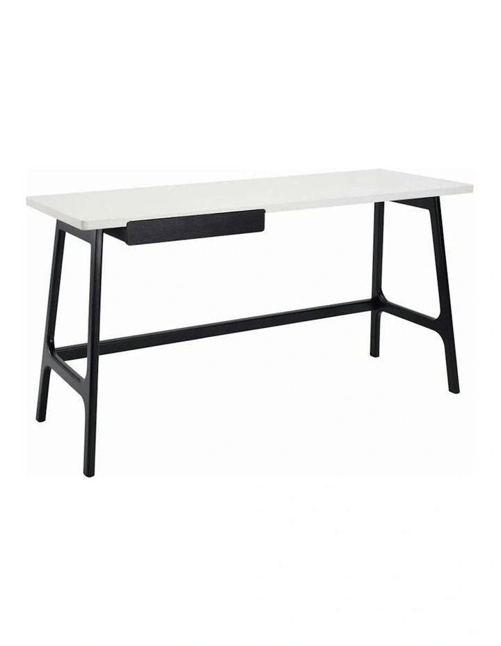 MOREY Study Desk - White & Black image 1