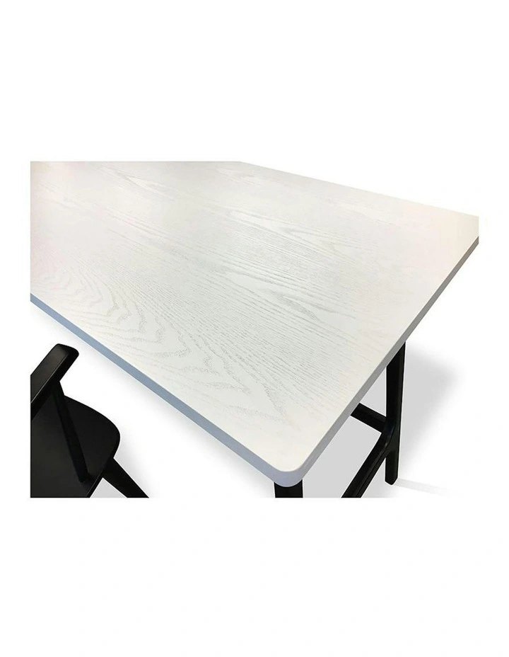 MOREY Study Desk - White & Black image 2
