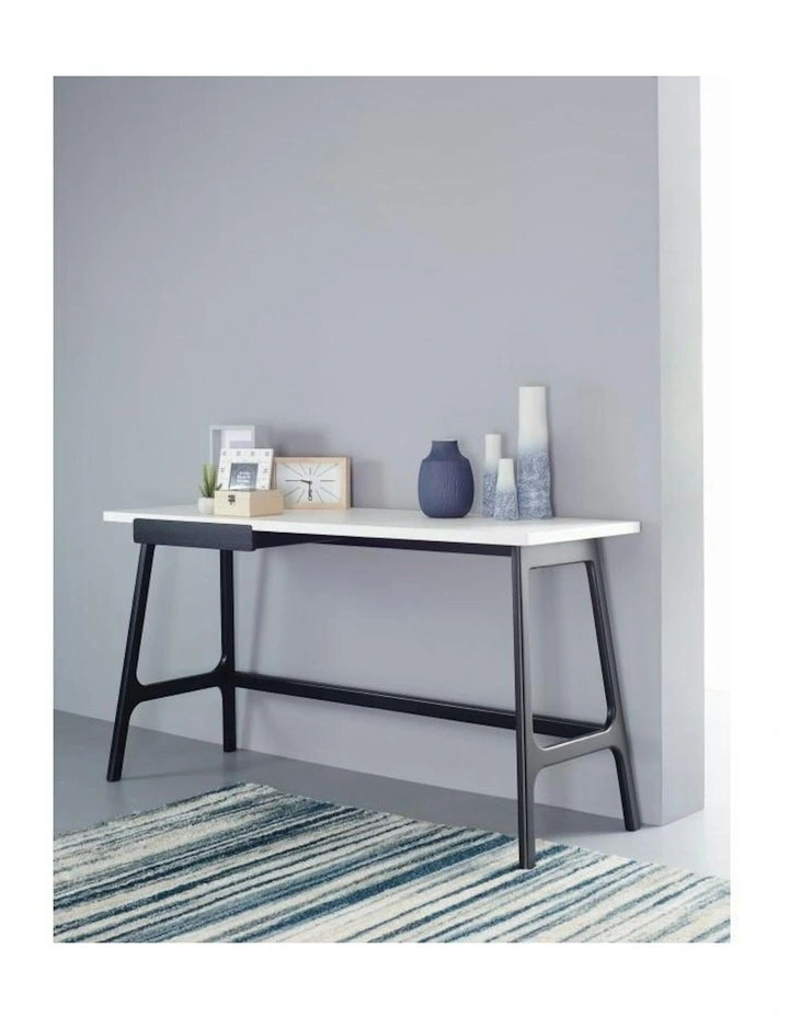 MOREY Study Desk - White & Black image 4