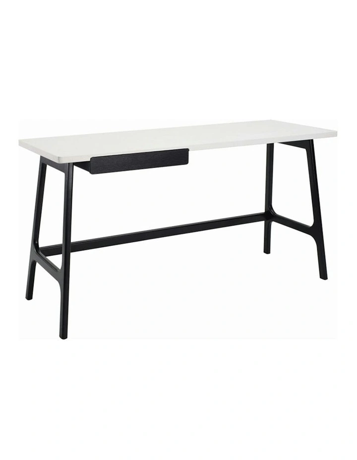 MOREY Study Desk - White & Black image 7