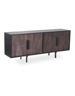 SAHARA Sideboard Buffet 180 cm Solid Mango Wood - Honey