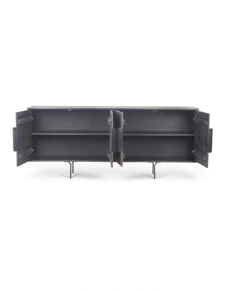 SAHARA Sideboard Buffet 180 cm Solid Mango Wood - Honey image 3