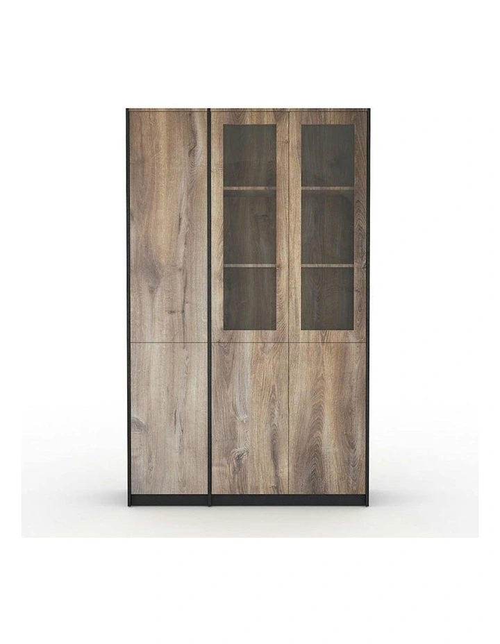 SUTTON 3 Door Display Unit 120cm - Warm Oak image 1