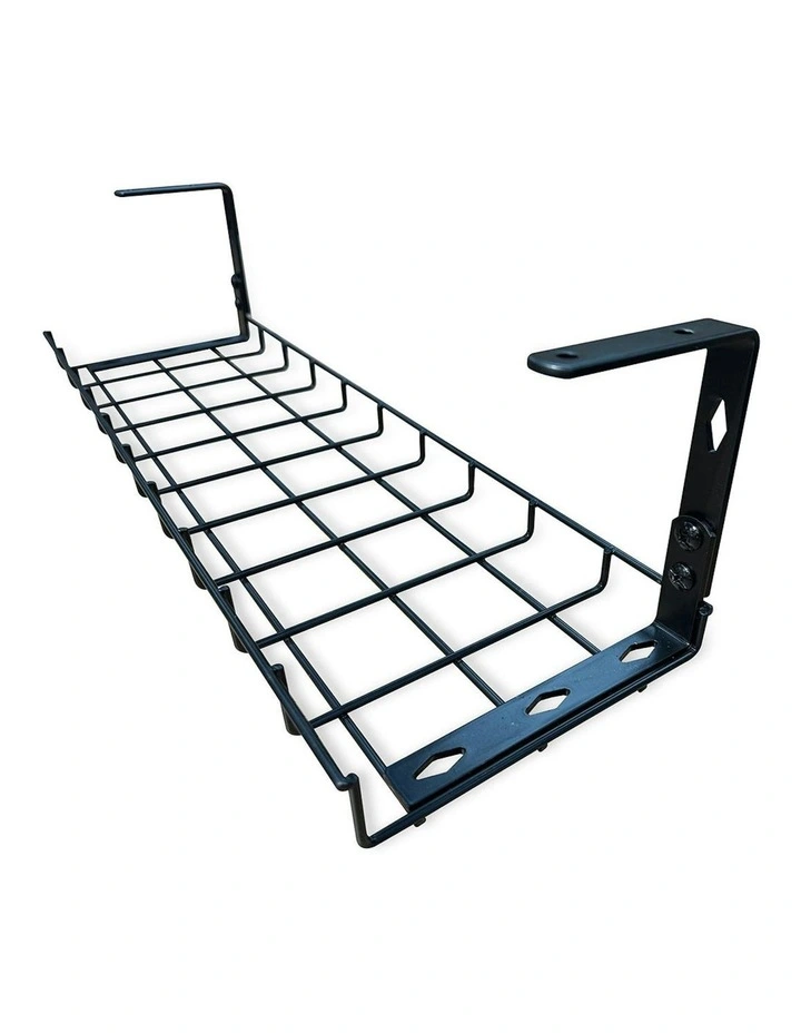 Under Desk Basket Cable Tray Management - Black image 1