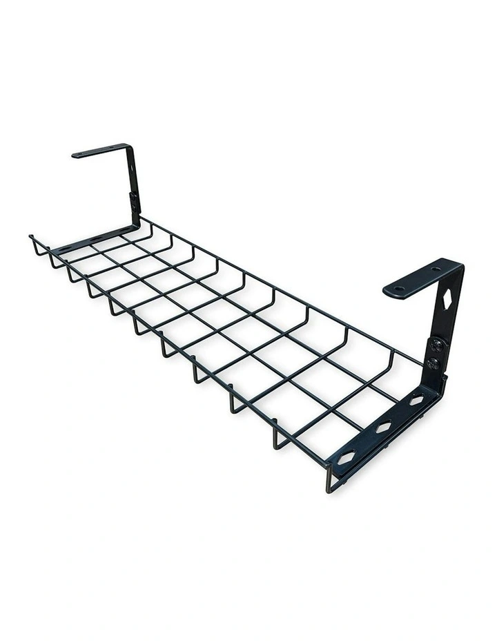 Under Desk Basket Cable Tray Management - Black image 5