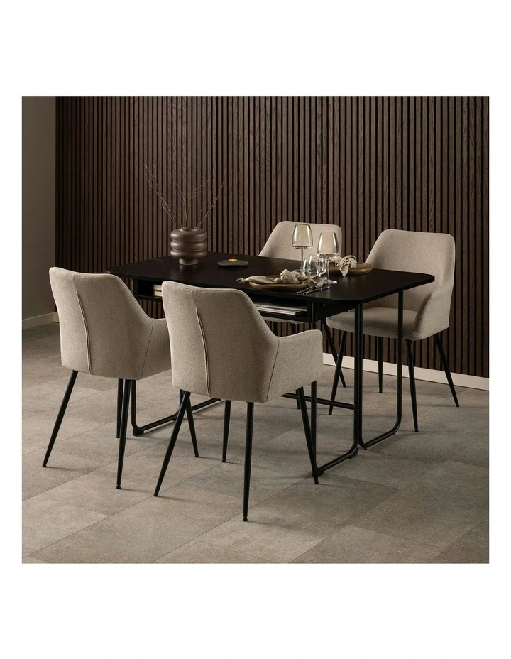 DARLINGTON Dining Console Table 140cm - Black image 4