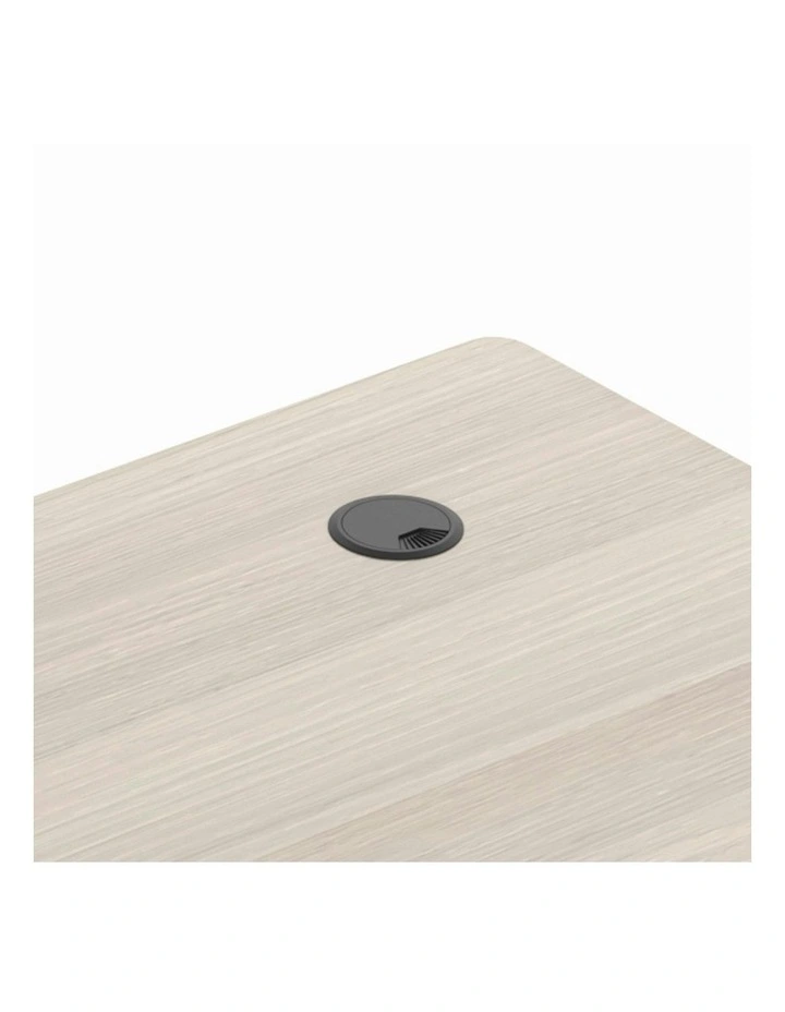 MARLO Single Workstation with Lift 1.4M - Oak & White image 7