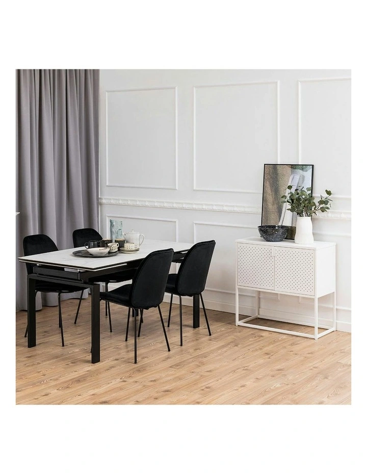 NEWTON 2 Door Sideboard 82cm - White image 3