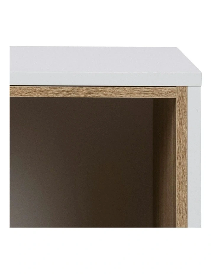 BATLEY Study Desk Console 91.5cm - White & Natural image 3