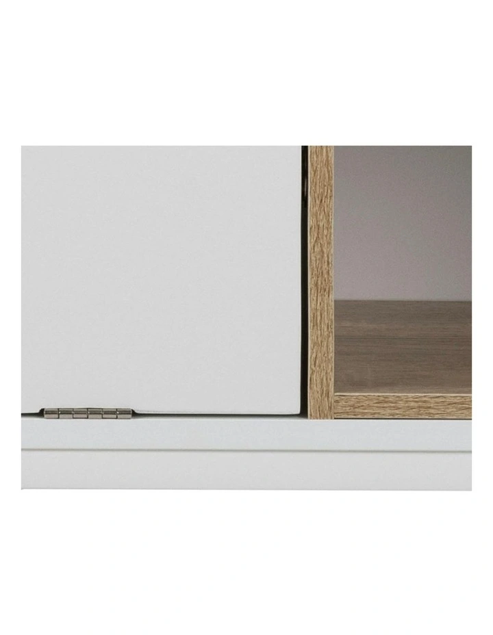 BATLEY Study Desk Console 91.5cm - White & Natural image 6