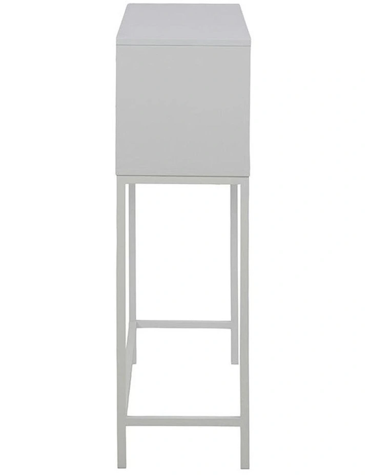 BATLEY Study Desk Console 91.5cm - White & Natural image 7
