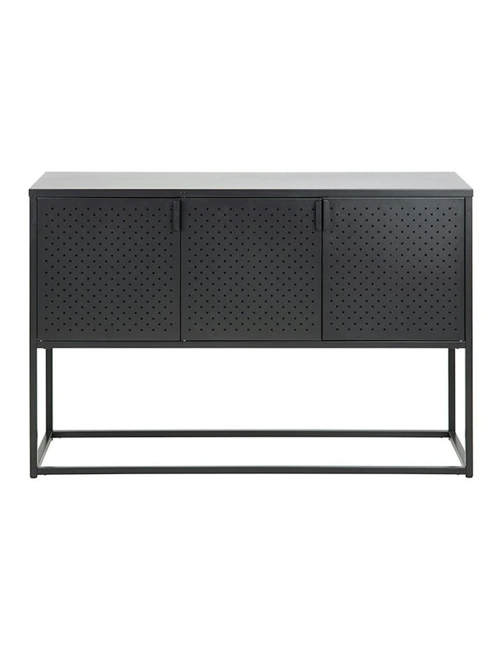 NEWTON 3 Doors Sideboard 120cm - Black image 3
