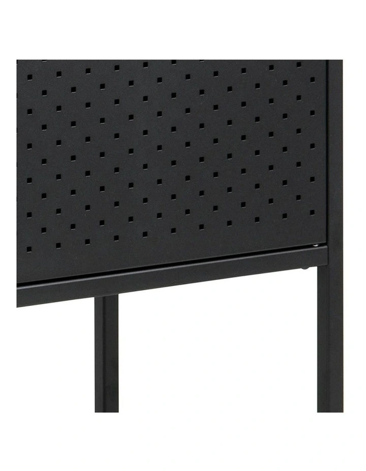 NEWTON 3 Doors Sideboard 120cm - Black image 5