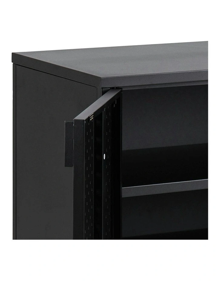 NEWTON 3 Doors Sideboard 120cm - Black image 6