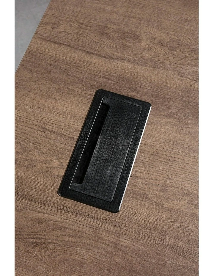 BALDER Executive Desk with Left Return 1.8-2.0M - Warm Oak & Black image 3