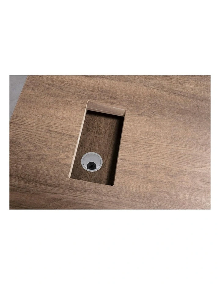 BALDER Executive Desk with Left Return 1.8-2.0M - Warm Oak & Black image 5