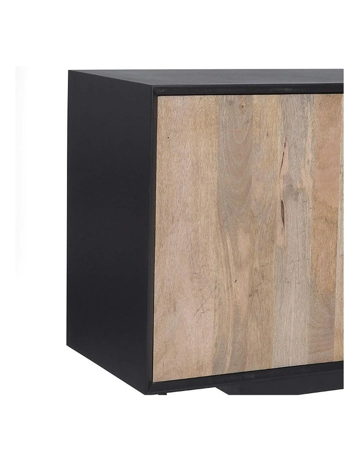RADLEY Sideboard 180 cm Solid Mango Wood - Natural & Black image 4