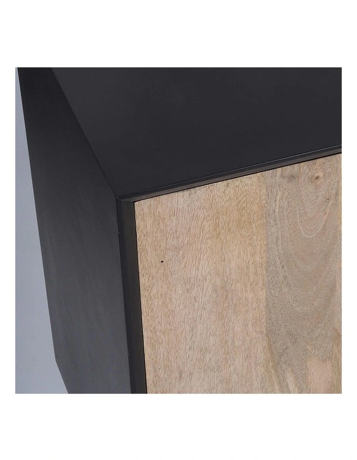 RADLEY Sideboard 180 cm Solid Mango Wood - Natural & Black image 6