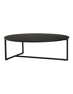 TURNER Round Coffee Table 100cm - Black