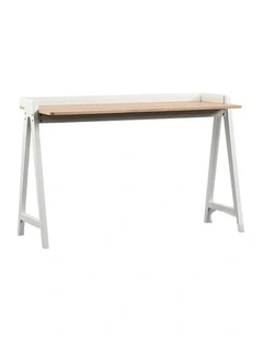YARA Study Desk 118cm - White & Natural