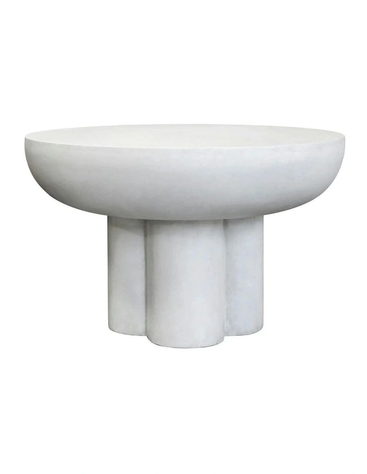 ROCCO Indoor & Outdoor Coffee Table 60.5cm - White Concrete image 1