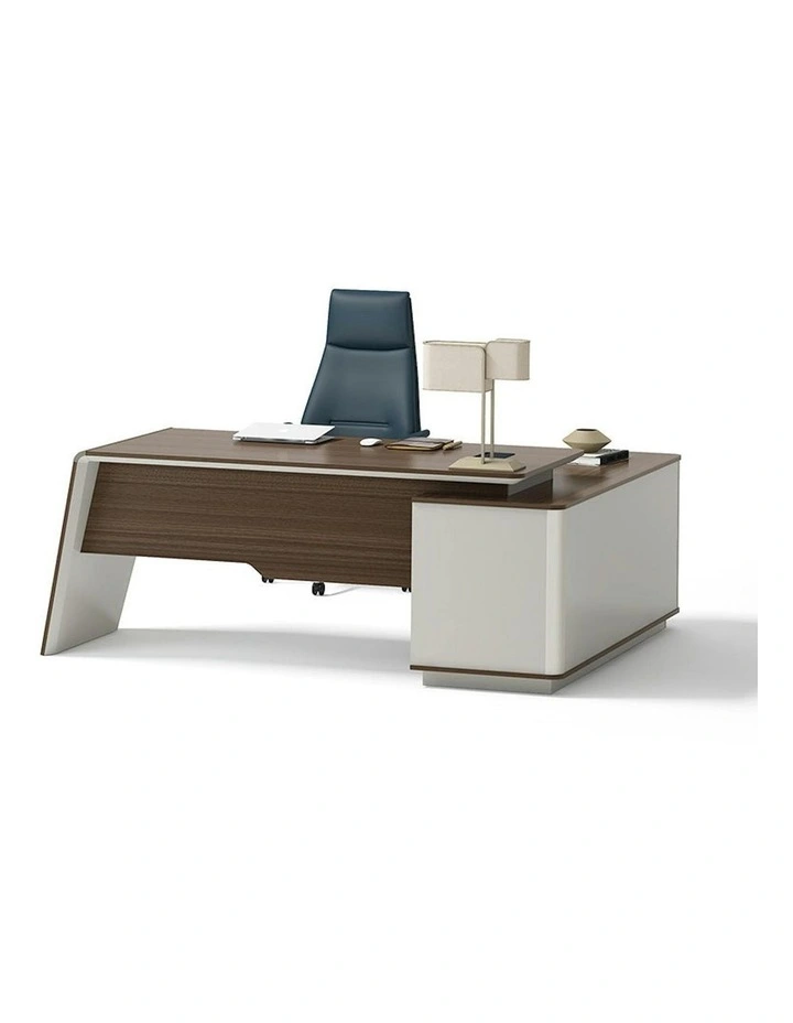 ANDERS Executive Desk Reversible Return 2.0M - Hazelnut & Beige image 4