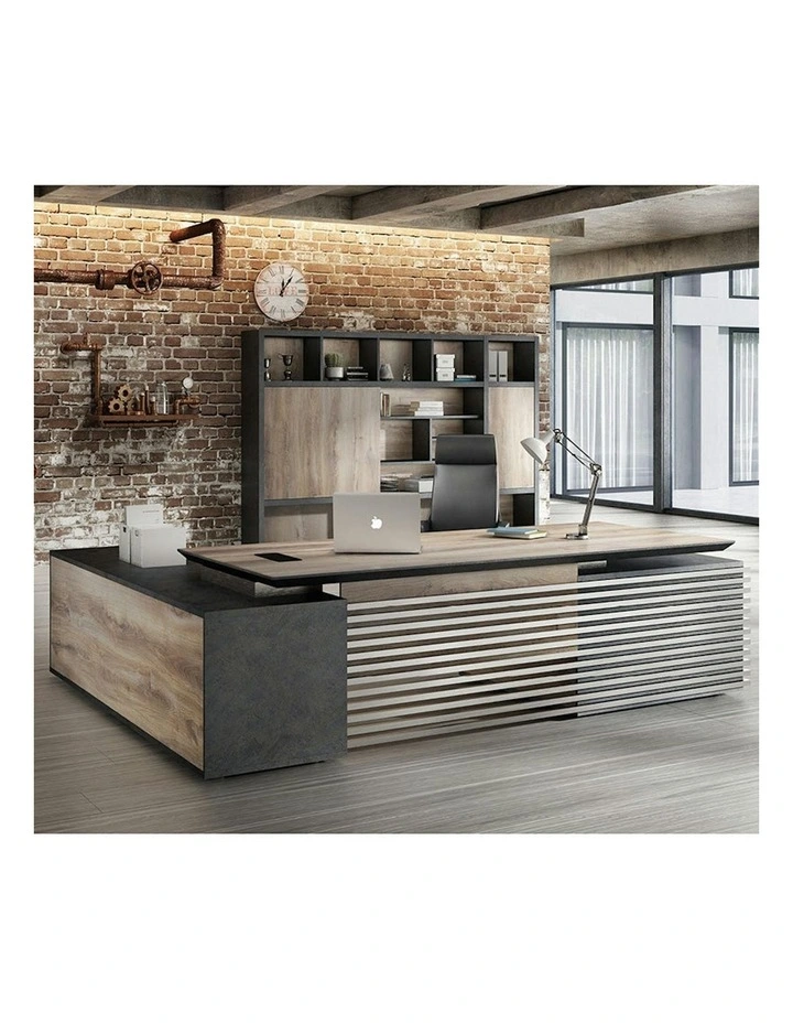 PHOENIX Display Wall Unit 3.0M - Warm Oak & Black image 3