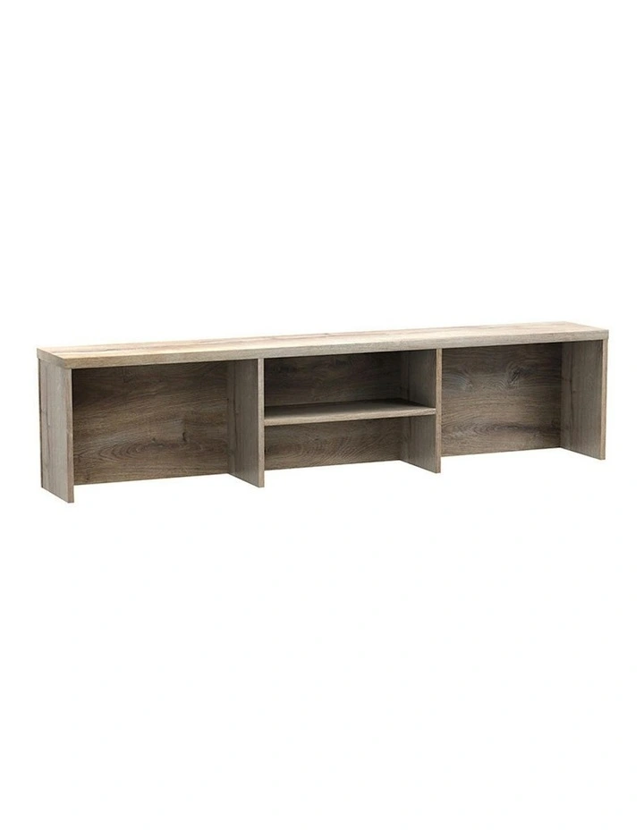 AFTAN Reception Desk Left Panel 180cm - Warm Oak & Black image 3