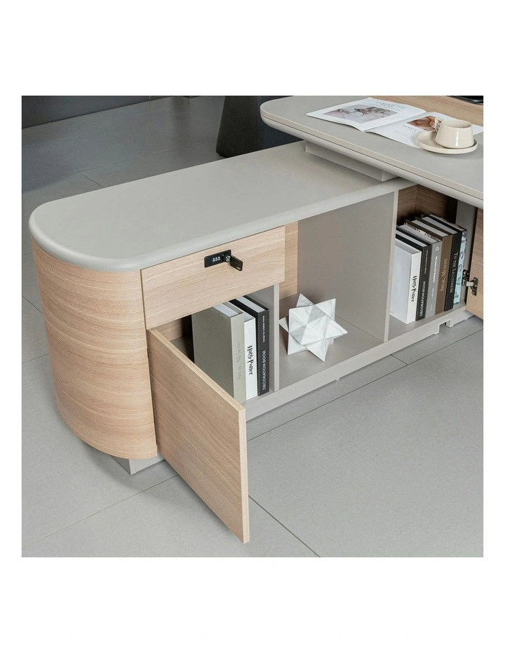 IDALY Executive Desk Right Return 220cm - Oak image 7