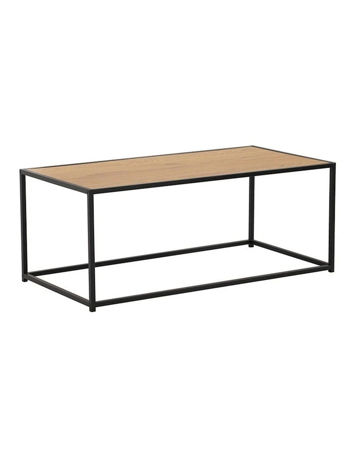 BRADFORD Coffee Table 100cm - Natural & Black image 1