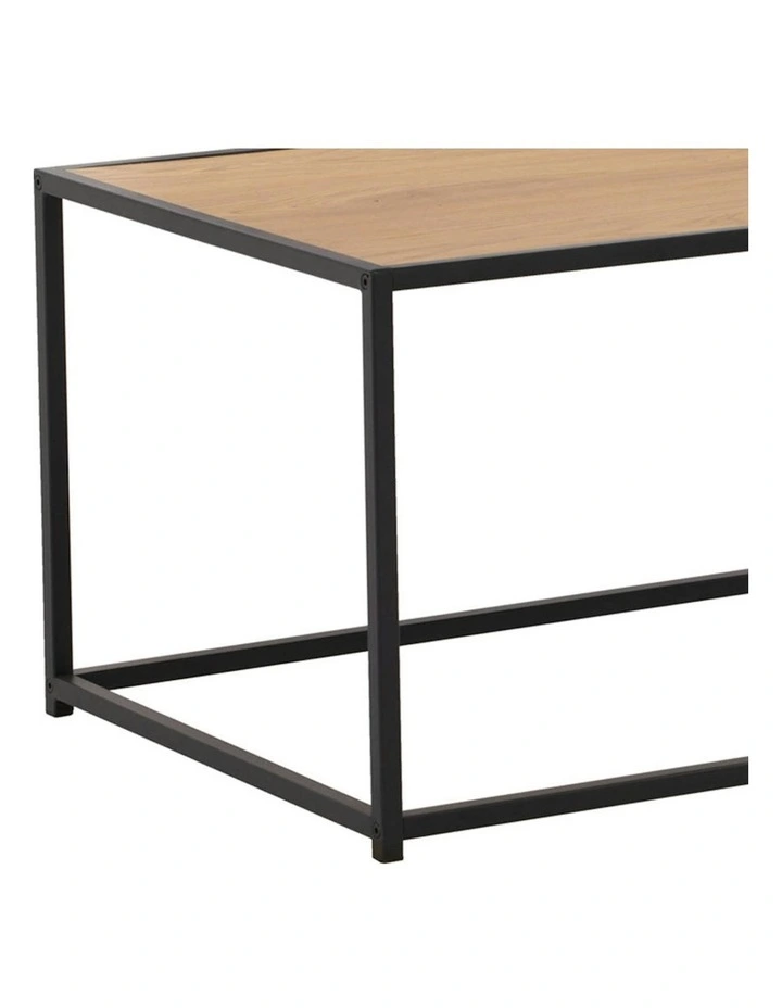 BRADFORD Coffee Table 100cm - Natural & Black image 6