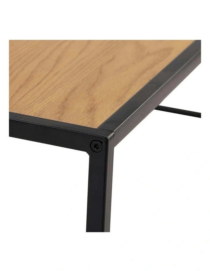 BRADFORD Coffee Table 100cm - Natural & Black image 7