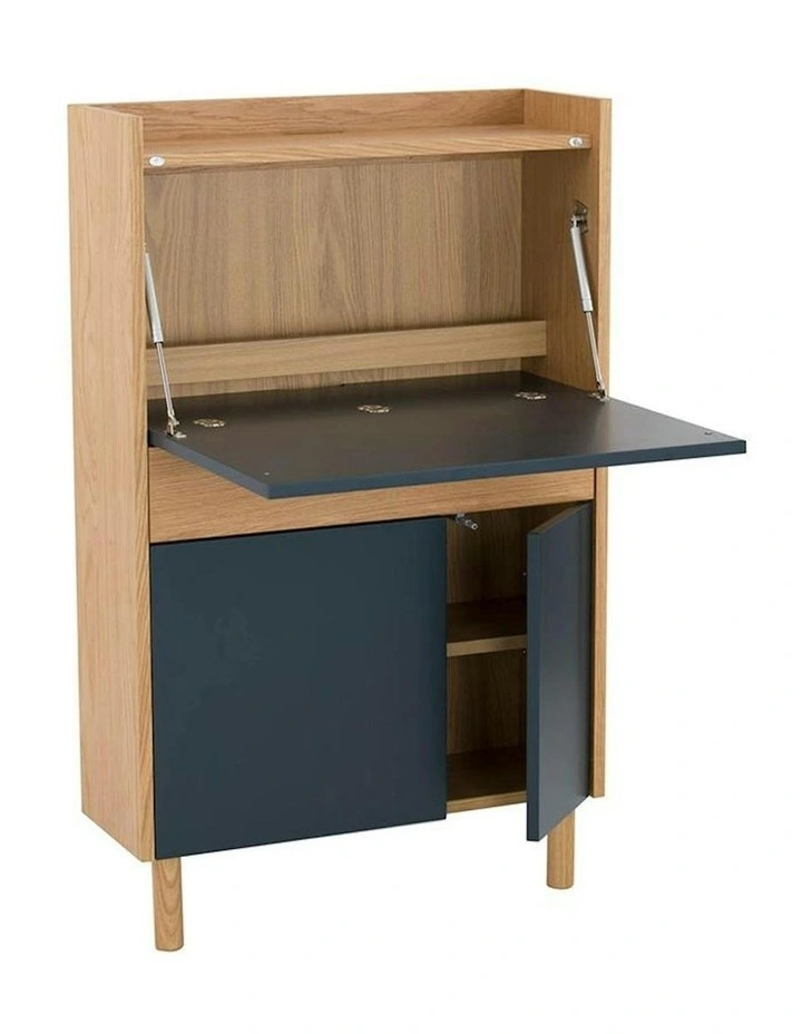 BARTON Study Desk 71cm - Blue & Natural image 1