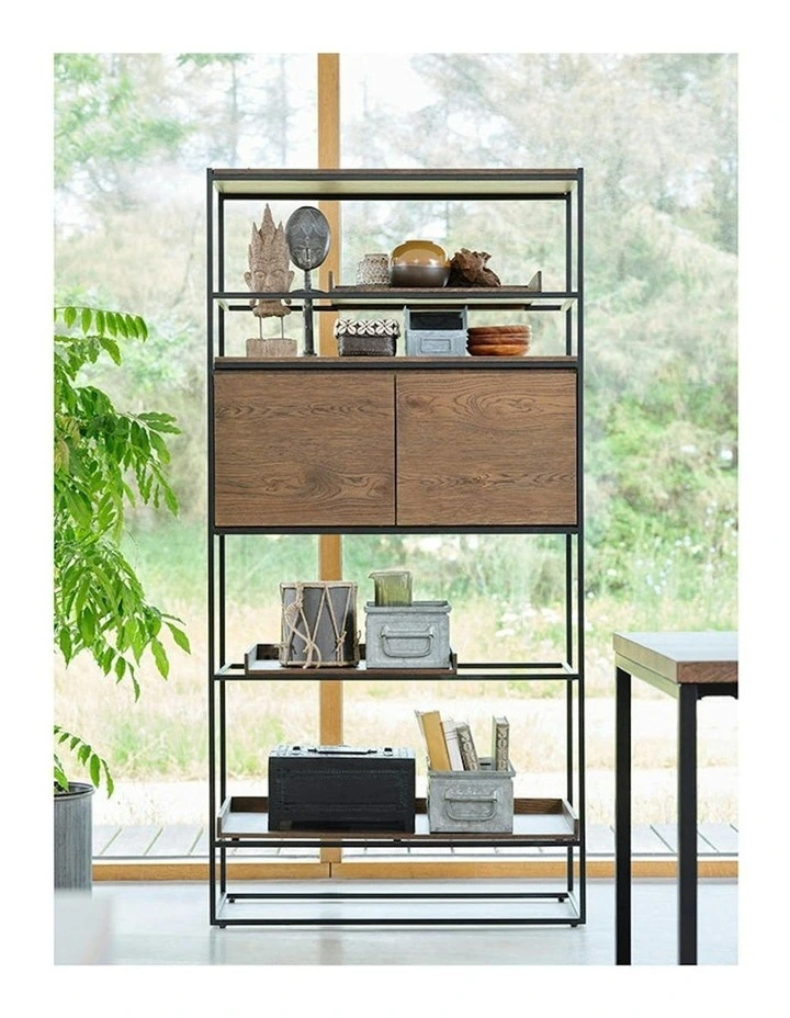 RIVOLI Display Unit 1.8M - Smoked Oak & Black image 7