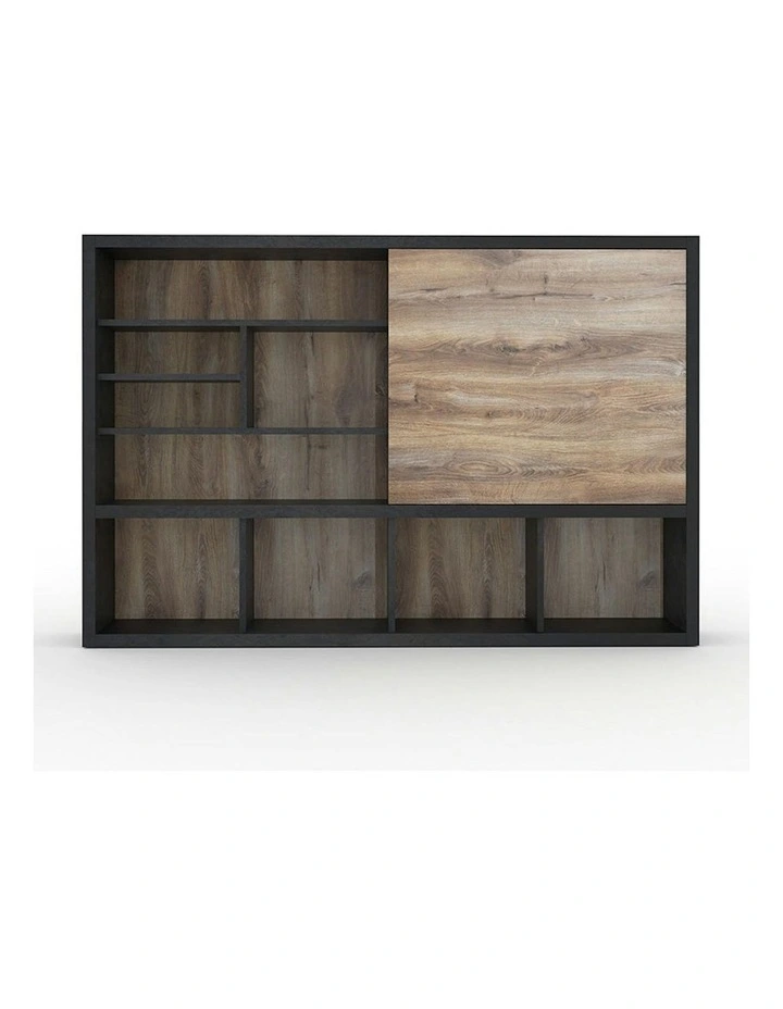 DAXTON Display Unit 2.4M - Warm Oak & Black image 1