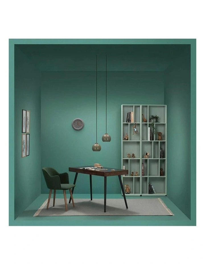RETH Study Desk 120cm - Walnut & Black image 3
