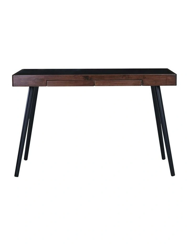 RETH Study Desk 120cm - Walnut & Black image 5