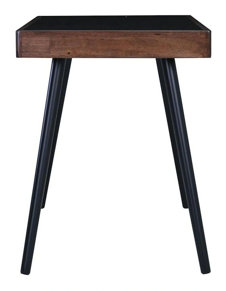 RETH Study Desk 120cm - Walnut & Black image 7
