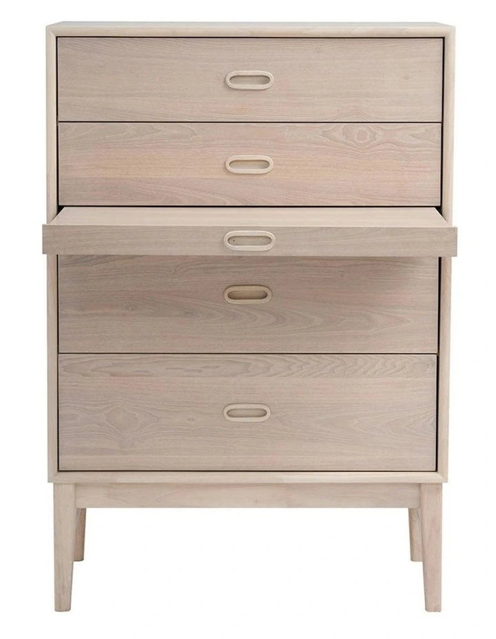 HAYTON Tall Sideboard 70cm - White Oak image 6