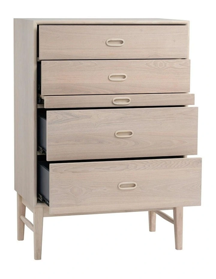 HAYTON Tall Sideboard 70cm - White Oak image 7