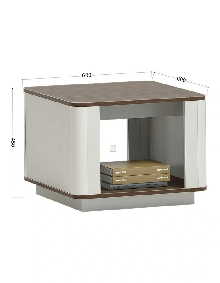 ANDERS Coffee Table 60cm - Hazelnut & Beige image 2