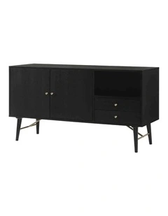 RANIA Sideboard Buffet 160cm - Black Ash