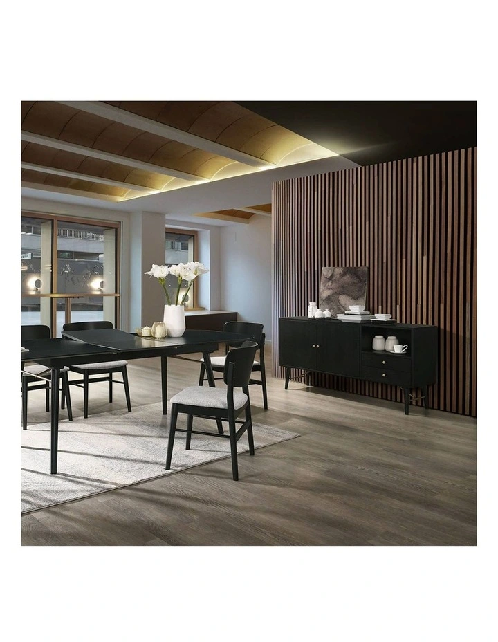 RANIA Sideboard Buffet 160cm - Black Ash image 2