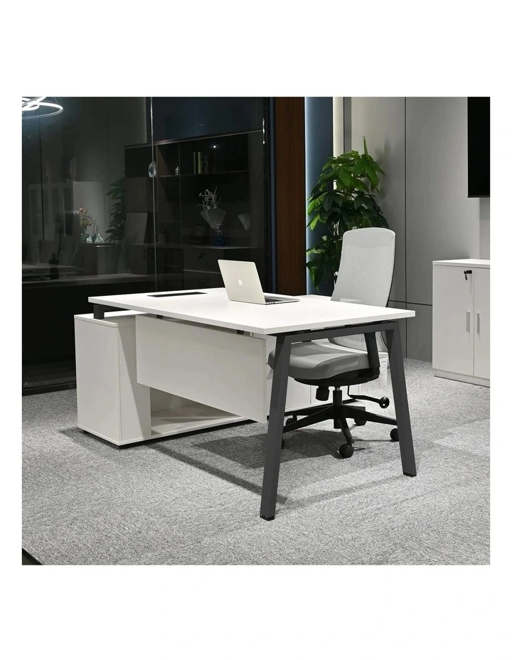 ASPEN Executive Desk Reversible 220-240cm - White & Black image 6