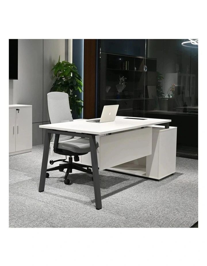 ASPEN Executive Desk Reversible 220-240cm - White & Black image 7
