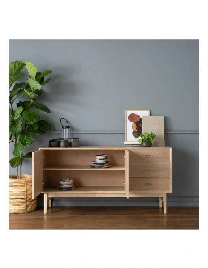 HAYTON Sideboard 160cm - White Oak image 7