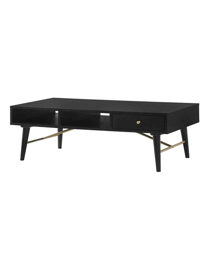 RANIA Coffee Table 120cm - Black Ash image 1