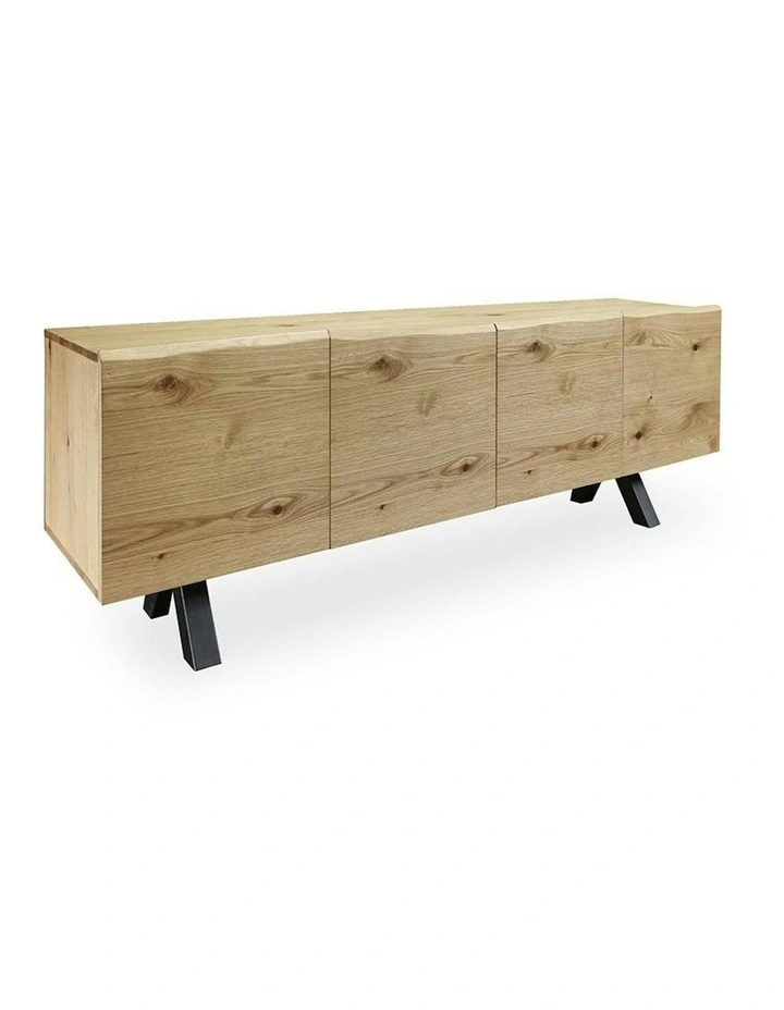 OLIVETO Sideboard Buffet 200cm - Brown & Black image 7